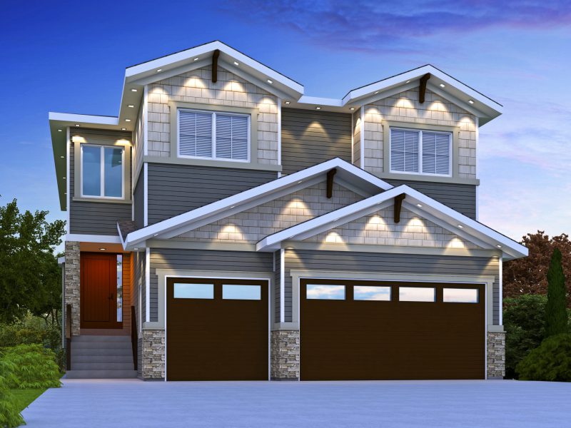 Exterior of The Aspen in Waterford, Chestermere