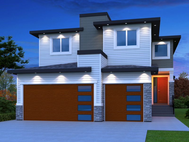 Exterior of The Maxwell in Waterford, Chestermere
