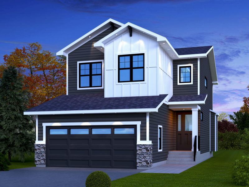 Exterior of The Bonnyville in Greystone, Cochrane