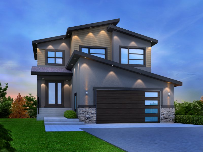 Exterior of The Maxwell in Waterford, Chestermere