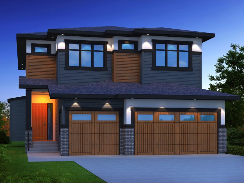 Exterior of The Soho II in Waterford, Chestermere
